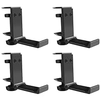 YMKWZ Headphone Stand Hanger Holder, Foldable Aluminum Desk Headphone, Universal Space Saving Headset Stand Multifunctional Under Desk Hanger for Home Office