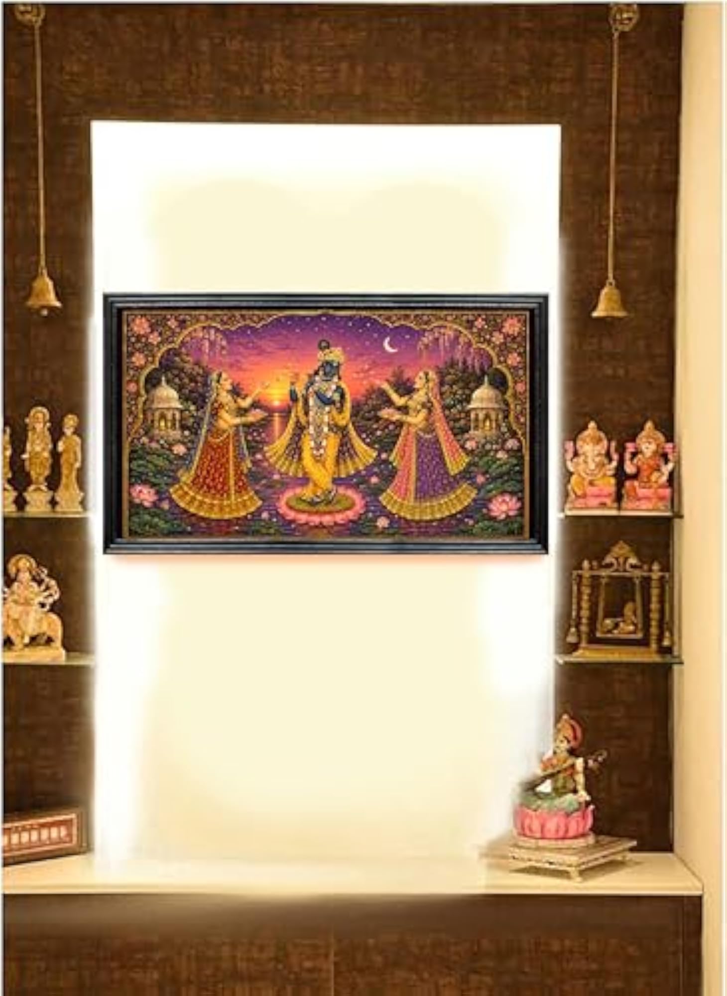 Shreenathji Pichwai Framed Wall Art