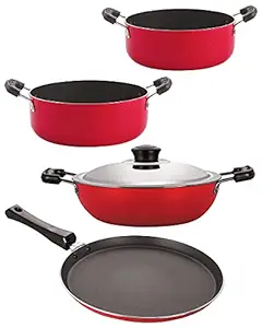 Nirlon nonstick Aluminium Utensils Set of 4 Pieces for Kitchen (FT10_DKD(J)_CS20_CS24)