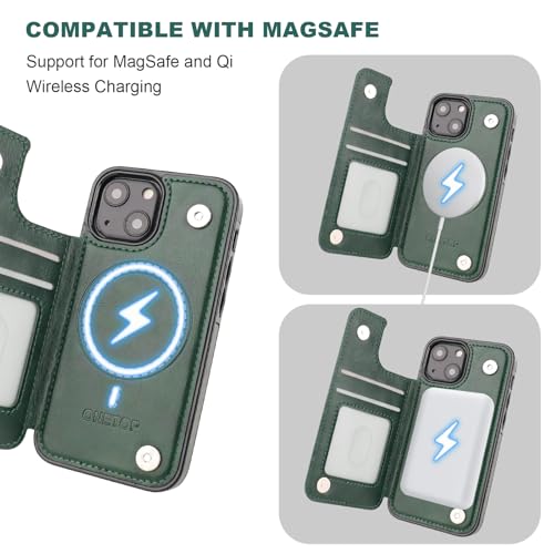 Coque Magsafe iPhone 13 Mini antichoc avec béquille et blocage RFID - 5
