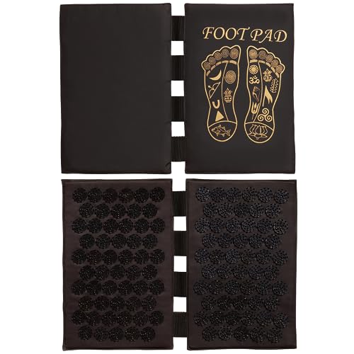 ShaktiMat [Das Original seit 2007] - Akupressur Fußmatte zur Entspannung Füße - Schwarz