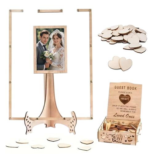 Cadre photo rustique rétro pour sublimation de table de réception de mariage