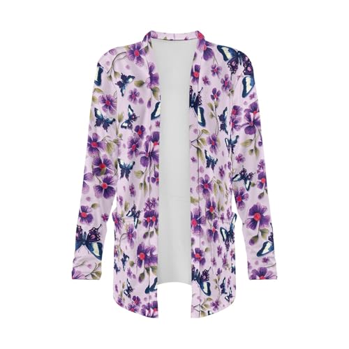 Image of Cardigan Sweaters for Women Long Sleeve Cardigan Soft Drape Open Front Fall Dusters V-Neck Jackets Dressy Loose Coat