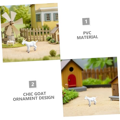 Figuritas de cabra simuladas pequeñas para decoración miniatura 3