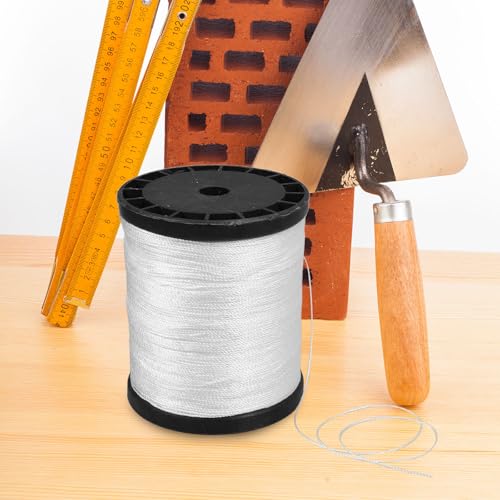 2 rollos de cuerda de nylon para construcción, interior y exterior | hilo de nylon blanco, diseño liviano y resistente al desgaste, fácil de llevar y almacenar, paquete de dos rollos miniatura 6