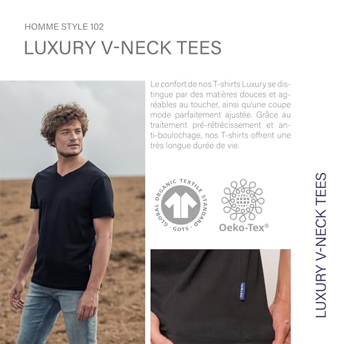 T-Shirt Homme HRM Luxury V M idéal pour vos sorties décontractées et soirées d'été élégantes - 4