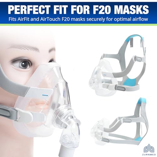 Image of Replacement Cushions by ZURNMED CPAP Supplies for Resmed airfit F20, Resmed Airtouch F20 & CPAP Mask Cushions, Large, Soft Silicone, Secure Seal, Gentle on Skin, Snug Fit, Latex-Free