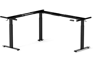 Fezibo Triple Motor L-Shaped Electric Standing Desk, 63 Inches