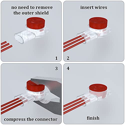 Conector de empalme UR 3 puertos para cables (50 pcs) miniatura 3