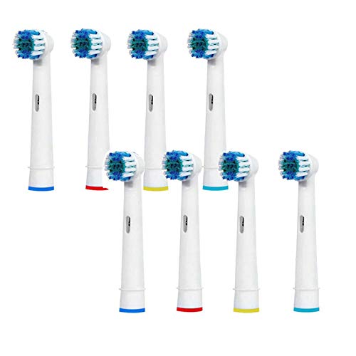 Leeofty 8 peças de cabeça de escova de dentes elétrica compatível com escova de dentes elétrica, esc