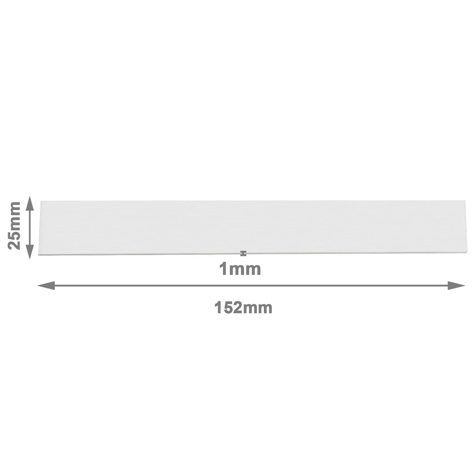 Anodes De Zinc Pur 99,995% - 5 Plaques 1x25x152mm - Pour Galvanoplastie Et Labo