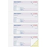 Adams Money and Rent Receipt, 7.63 x 11 Inches, 2-Parts, Carbonless, 4 per Page, 200 Sets, White and Canary, (DC1182)
