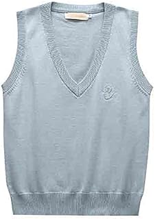 Dawwoti Women Thin Sweater Vests Sleeveless Jumpers Cotton Tank Top Regular Fit Knitwear