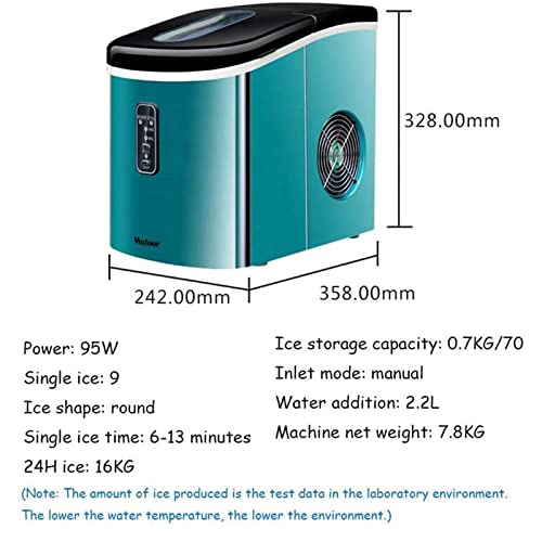Máquina para hacer hielo 95W con acero inoxidable miniatura 3