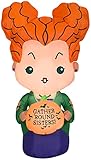 Gemmy Airblown Inflatable Hocus Pocus Winifred, 3.5 ft Tall, Orange