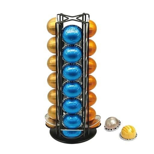 MaxMiuly Vertuoline Soporte giratorio para cápsulas de café Nespresso Vertuo (28 piezas) - Negro | Ya disponible en tu tienda friki favorita! En mundofriki.es! MaxMiuly Vertuoline Soporte giratorio para cápsulas de café Nespresso Vertuo (28 piezas) - Negro | Ya disponible en tu tienda friki favorita! En mundofriki.es!