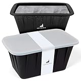 ICE WALRUS 2-Pack Extra Large Ice Block Molds, Reusable Large Ice Molds Silicone for Ice Baths and Coolers, Steel Reinforced Silicone, Big Ice Tray for 8lb Large Ice Blocks