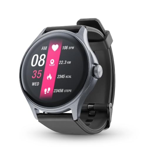 cellularline   Ion Pro   Reloj Inteligente Bluetooth® con App Ion   1.38”   Respuesta a Llamadas   Certificación Impermeable y a Prueba de Polvo   Monitoreo de Actividad Física   Negro