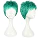 Mcoser Green Short Straight Synthetic Hairs- One Piece Roronoa Zoro Cosplay Wigs
