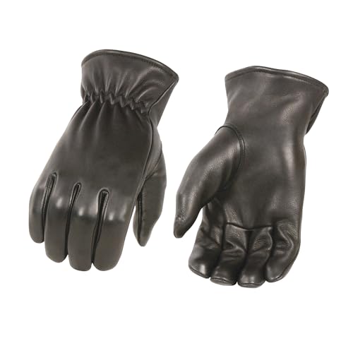 Milwaukee Leather Men's Unlined Deerskin Gloves w/Cinch Wrist - 100% USA Northern Deer (X-Large)