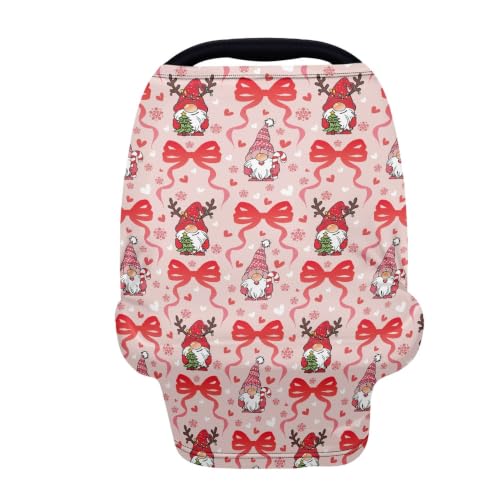 Image of Christmas Car Seat Cover for Baby Girls, Bow