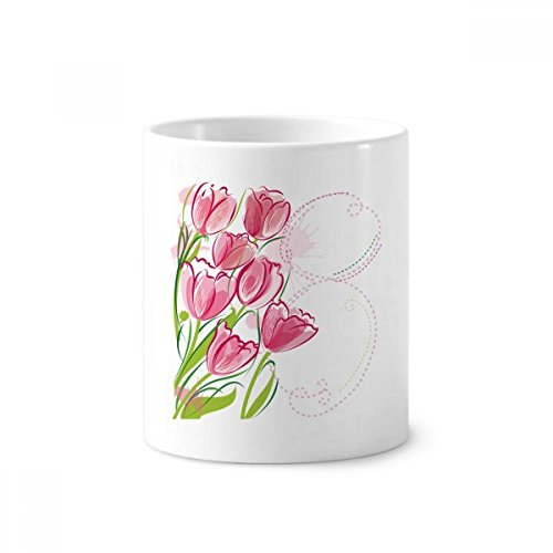 Tasse tulipe blanche en céramique pour embellir votre bureau