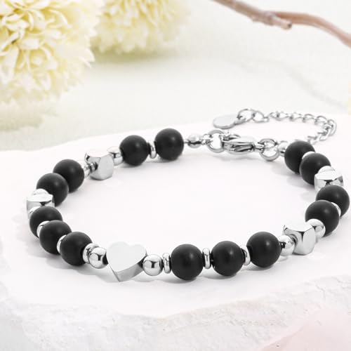 Image of Desimtion Healing Natural Stone Bracelets for Women Girls, Sometimes You Forget You're Awesome -Christmas Gifts for Women Teen Girls, Best Friend Birthday Gifts for Women Friendship Bracelets