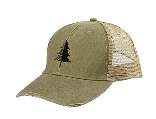 Trucker Hat - Split Tree Illustration - Adjustable Men's/Unisex Outdoor Trucker Hat - 3 Color Options Available