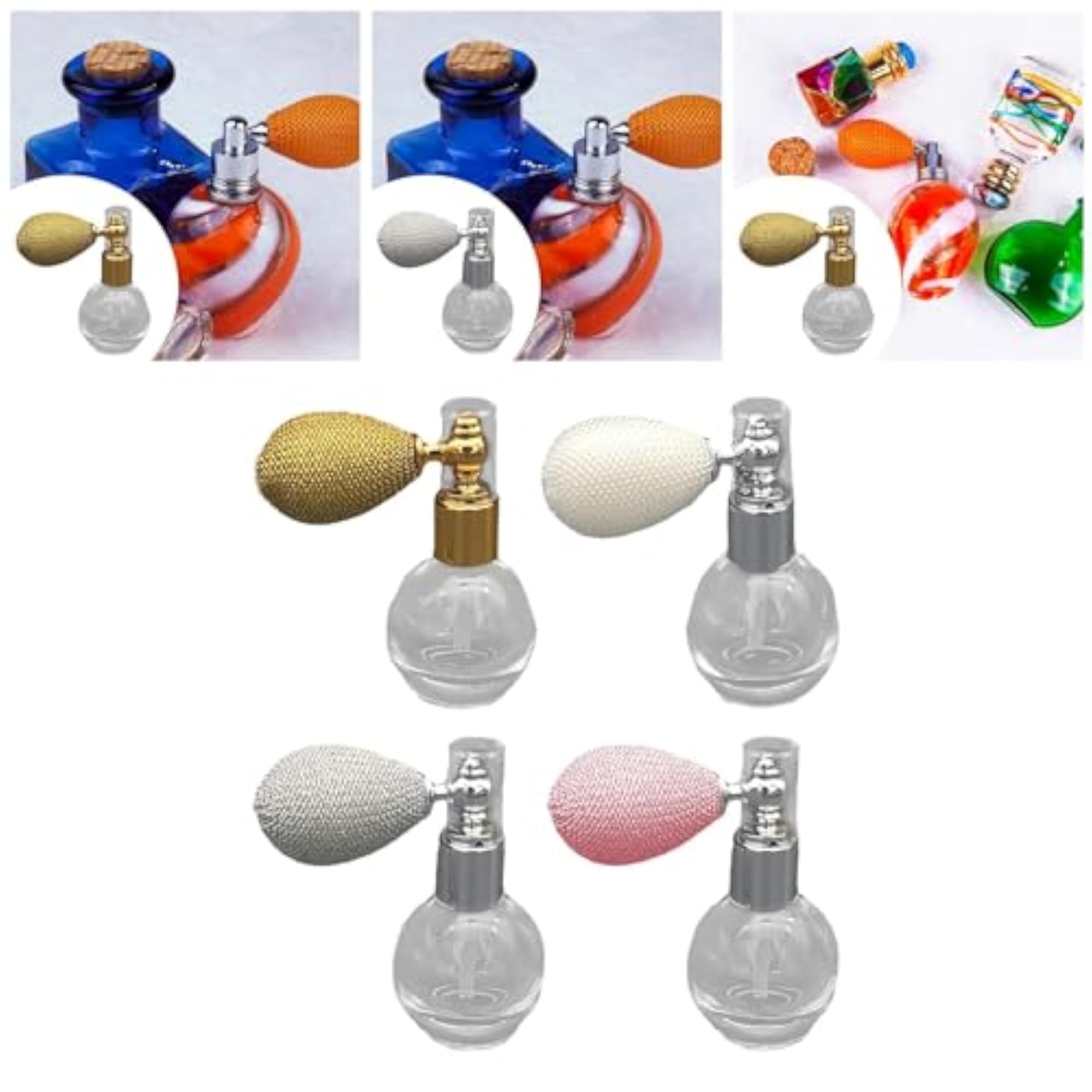 Travel Friendly Silicone & Glass Powder Spray Bottle, Gift Idea