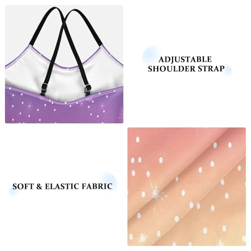 Girl's One Piece Swimsuit Colorful Glitter Rainbow A Beach Bathing Swimwear3