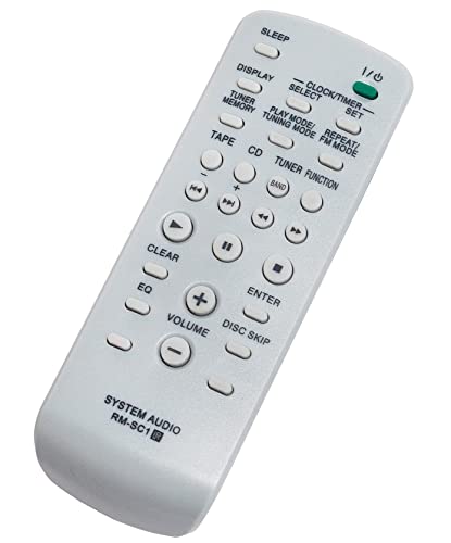 VINABTY Replacement Remote Control Fit for Sony Mini Hi-Fi Component System MHC-GX750 MHC-GX450 MHC-GX250 MHC-RG555 MHC-RG551S MHC-RG444S MHC-RG441 MHC-RG333 MHC-RG222 MHC-RG221 MHC-RG121 MHC-RG100