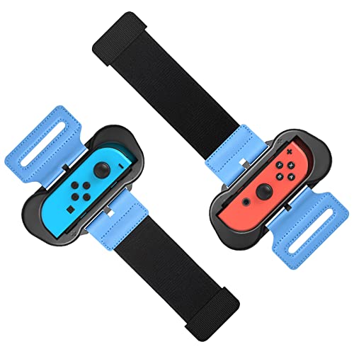 Bracelets pour Just-Dance 2026 2025 2024 2023/ Zumba Burn It Up pour Nintendo Switch 1 & Swith OLED Model pour Joypad, Sangle Elastique Ajustable, Deux Tailles...