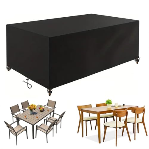 Housse de table d'extérieur imperméable contre la décoloration du rotin - 2