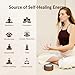 Tibetan Meditation Singing Bowl Machine - 7 Singing Bowls Sounds, Crystal Healing, Chakra Healing, Mindfulness and Stress Relief Timer and Memory Features for Women/Men
