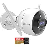 EZVIZ EZ3106B2L28 C3X 1080p Outdoor Wi-Fi Bullet Camera with Color Night Vision & Built-in AI Bundle...