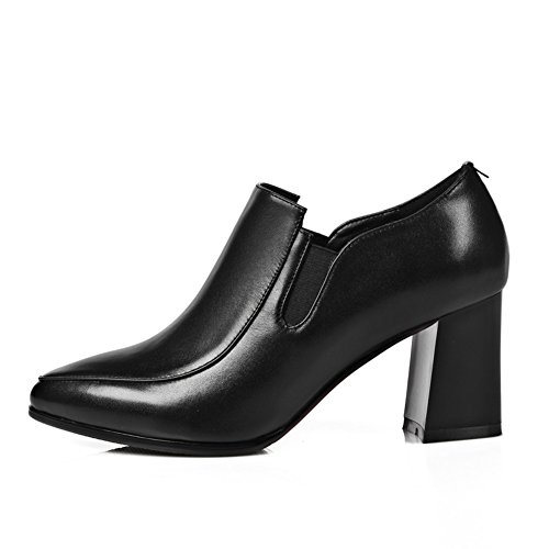 Chaussures de talons pointus en cuir de qualité supérieure pour femme