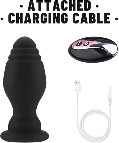 Vibrating Anal Plug Remote Control & Fox Ear Headband-Fox Tail Vibrator Butt... - Image 5