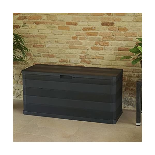 HechoVinen Gartenschrank Geräteschuppen, Werkzeugaufbewahrungsbox aus, Polypropylen, Abschließbar, Wasserabweisend… – Bild 7