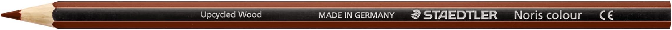 STAEDTLER 185-76 Noris Colour Pencils - Brown (Pack of 12)