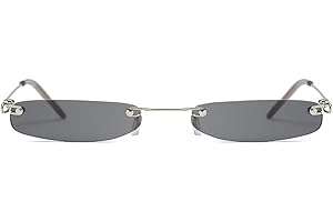 Fashion Black Rectangle Sunglasses with Clear Lenses