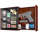Concealment Furniture, Concealment Shelf Wall Mounted Hidden Storage Box Compartment Furniture Hidden Shelf Wooden Picture Photo Frame with Patches Display Panel(Black Ebony)