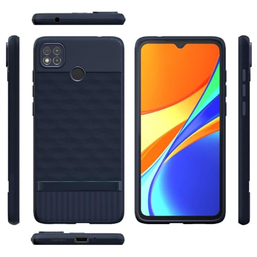 Image of Shockproof Case for Mi Redmi 9 / 9C / 9 Activ / 10A / Poco C31 | Full Camera Protection | TPU Flexible Back Cover for Mi Redmi 9 / 9C / 9 Activ / 10A / Poco C31 (Steel Blue)