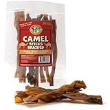 Pack Approved 6" Braided Camel Sticks - Long Lasting Dog Chews for Aggressive Chewers - Rawhide Alternative, Grain Free, One Ingredient Treats - Great for Dog Dental Care - (10 Pack)