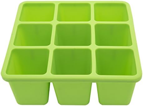 NUK Food Cube Tray with Lid for Freezing Baby Food | 6 Months+ | Dishwasher Safe | BPA Free(Pack of 1)
