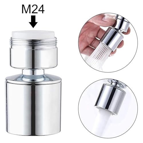 Filtro adaptador difusor para evitar salpicaduras con aireador grifo cocina flexible 3