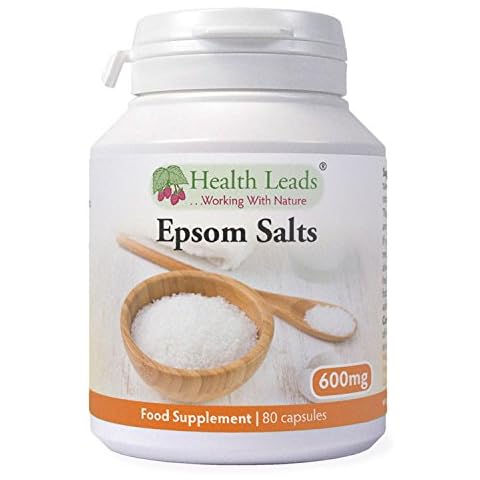 Epsom Salts 600mg Capsules by Health Leads Cover
