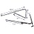 ECOTRIC Attic Ladder Spreader Replacement Hinge Arms Kit for Werner 55-1 MFG 2006 and Older - (Pair)