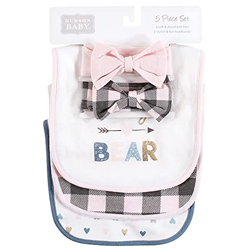Image of Hudson Baby Unisex Baby Bandana Bibs and Headbands