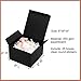 Mcfleet Black Gift Boxes with Lids 6x6x4 Inches 25 Pack Groomsmen Proposal Cardboard Craft Gift Box for Christmas, Wedding, Graduation, Holiday, Birthday Presents Packaging