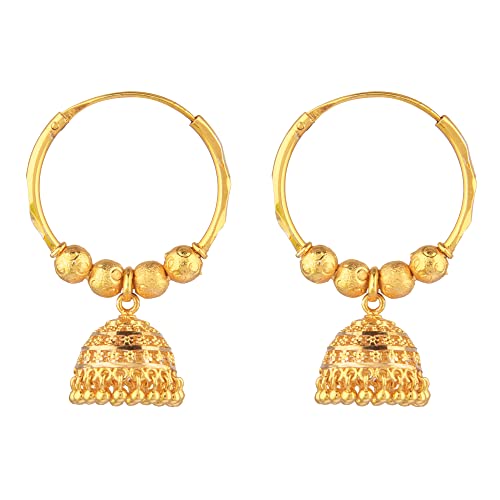 Efulgenz Indian Hoop Earrings Traditional Wedding Bridal Bollywood Jewelry Jhumka Jhumki Dangle Earrings Set Indian Jhumkas for Women